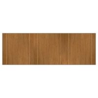 alfombra rectangular bambu marron 100x300 cm vidaxl