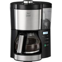look v timer filter coffee machine - black  stainless steel stainless steel