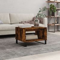mesa de centromesa auxiliarmesa de cafe madera de ingenieria roble ahumado 60x50x40 cm cfw774497