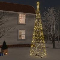 arbol de navidad  decoraciones de navidad conico 3000 led blanco calido 230x800 cm cfw363033