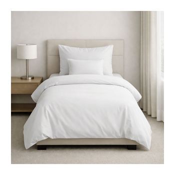 Funda Nórdica 100% Algodón Percal 200 Hilos Hotel  2 Uds. Cama 105/110 (190x270)  Blanco