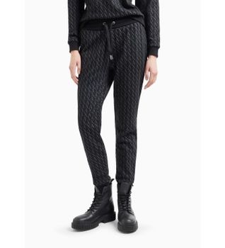 A|X Armani Exchange para mujer. 8NYPLGYJE5Z1200 Pantalón de chándal negro (XS), Casual, Deportivo, Algodón, Multideporte