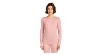 camiseta interior mujer icebreaker merino 260 tech rosa