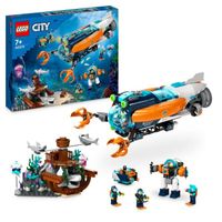 lego city - submarino de exploracion de las profundidades juegos de construccion  7 anos - 60379