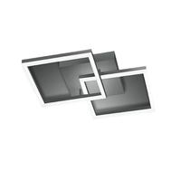 lampara de techo led moderna bard 39w antracita 3394-29-282 fabas luce
