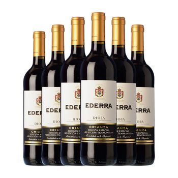 Bodegas Bilbaínas Vino Tinto Ederra Edición Limitada Rioja Crianza 75 Cl 14% Vol. (pack De 6 Unidades)