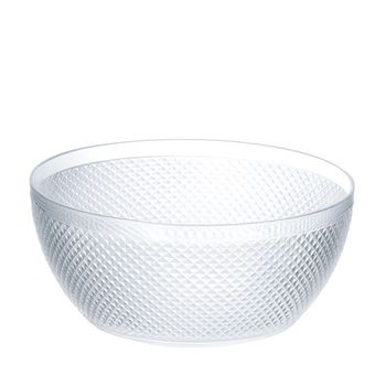 Ensaladera acrílico transparente diamante