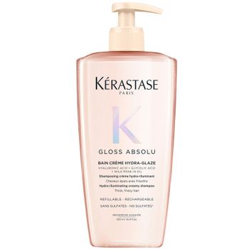 Kérastase Gloss Absolu Bain Crème Hydra-Glaze Shampoo For Thick Frizzy Hair 500ml