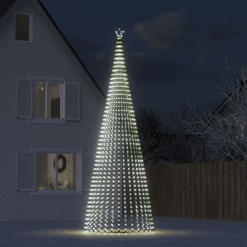 Vidaxl Árbol De Navidad Led 1544 Leds Blanco Frío 500 Cm