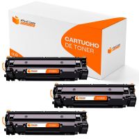 pccom essential hp cf283a toner compatible negro pack 3