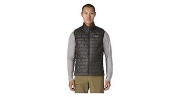 Chaqueta de pluma sin mangas patagonia nano puff negro  hombre