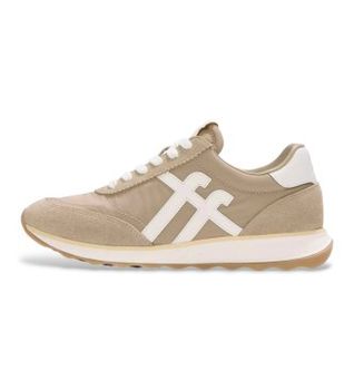 Fitflop para mujer. A5P-E08 Zapatillas de pirl Retro-Q beige (36), Piel, Plano, Cordones, Casual