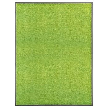 Felpudo Lavable Verde 90x120 Cm Vidaxl