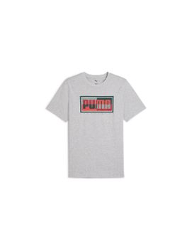 Camiseta Puma Graphics Box Hombre Light Gris