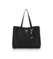 guess para mujer hwbg6974230 bolso shopper meridian con logo negro osfa casual poliuretano