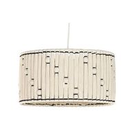 lampara techo algodon yute 39x39x21 nudo natural
