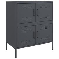 aparador de acero gris antracita 68x39x79 cm