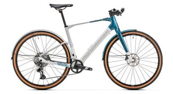 Mondraker dusty x bicicleta electrica urbana sram apex 12s 350 wh 700 mm gris azul