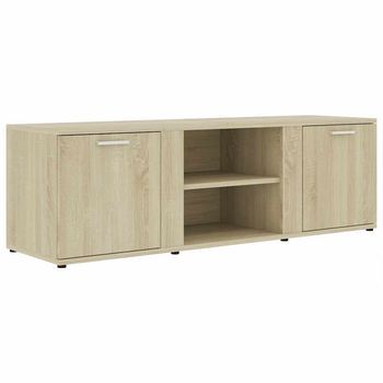 Mueble De Tv | Mueble De Salón | Mesa De Tv Madera Contrachapada Color Roble 120x34x37 Cm