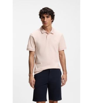 BOSS para hombre. 50507803 Polo Slim Fit rosa (L), Casual, Algodón, Manga corta
