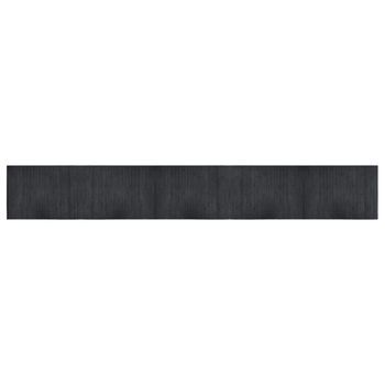 Alfombra Rectangular Bambú Gris 70x500 Cm Vidaxl
