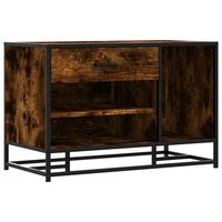 zapatero madera de ingenieria roble ahumado 80x40x535 cm vidaxl