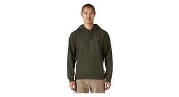 Sudadera con capucha patagonia boardshort logo uprisal verde para hombre