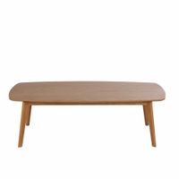 mesa de centro de roble de 130x60 cm