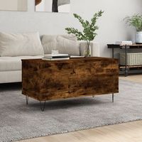 mesa de centromesa auxiliarmesa de cafe madera contrachapada roble ahumado 90x445x45 cm cfw773887