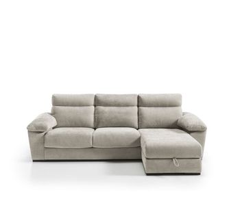 Chaise longue solis derecha 4 plazas beige