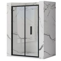 puerta de ducha rea rapid fold black 100