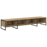 gabinete de tv 1705 x 36 x 305 cm roble artisan vidaxl