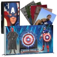 display 3d capitan america 1990 expositor steelbook version 6  blu ray