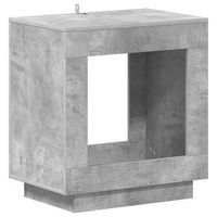 mesa lateral gris hormigon 60 x 40 x 65 cm madera de ingenieria vidaxl