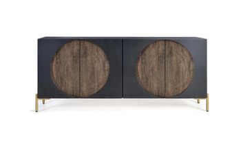 Aparador de madera de mango y metal
