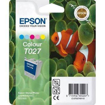 Epson T027 (T027401) Colour Original Ink Cartridge (Fish)