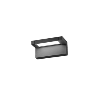 Aplique Led De Pared De 36 W, Temperatura De Color De 3000 K A 4000 K, Ángulo De Inclinación De 340°, 2900 Lm, Ip65, 36 Cm, Antracita - Perenz