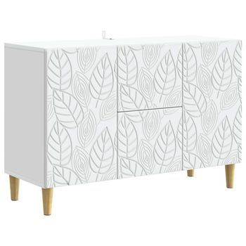 Aparador Blanco 89 X 34,5 X 60 Cm Madera De Ingeniería Vidaxl