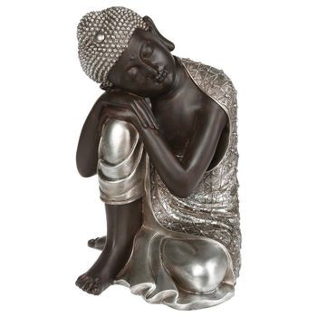 Estatua De Buda Sentado En Resina H36cm
