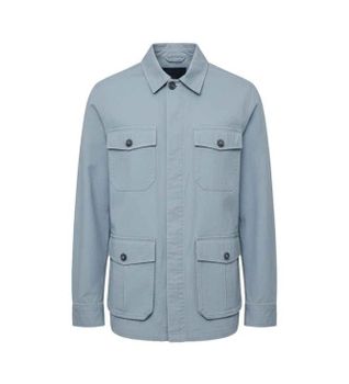 ECOALF para hombre. MCMGAJKSAHAR0753S25-345 Chaqueta Sahara azul (M), Casual, Algodón, Sostenible
