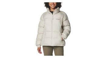 Chaqueta de plumon con capucha columbia pike lake iii beige  mujer