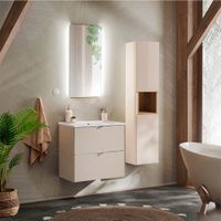 conjunto de muebles con lavabo paneles de melamina y de mdf cachemira
