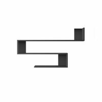 estanteria de pared moderna gris oscuro l 120 cm