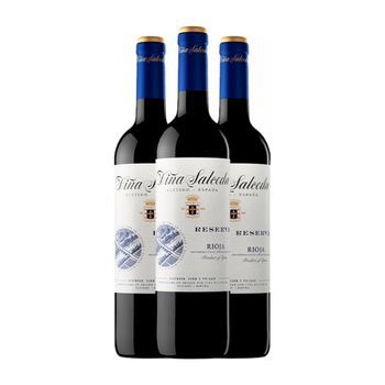 Viña Salceda Vino Tinto Rioja Reserva 75 Cl 13.5% Vol. (pack De 3 Unidades)