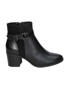 Botines Con Tacón Amarpies Asy29521 Negros Para Mujer 40
