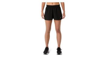 Pantalon corto asics core run negro mujer