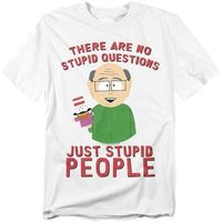 south park camiseta no stupid questions para mujer