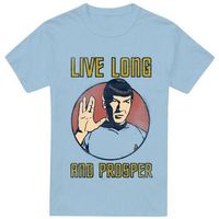 star trek camiseta manga larga long life para hombre