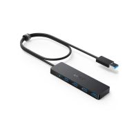 hub anker 4 puertos 5 gbps usb 32 gen 1 a7516016 cable redondo negro