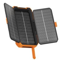 power bank xtorm xr203 10000 mah quick charge 30 solar ip65 linterna negro naranja